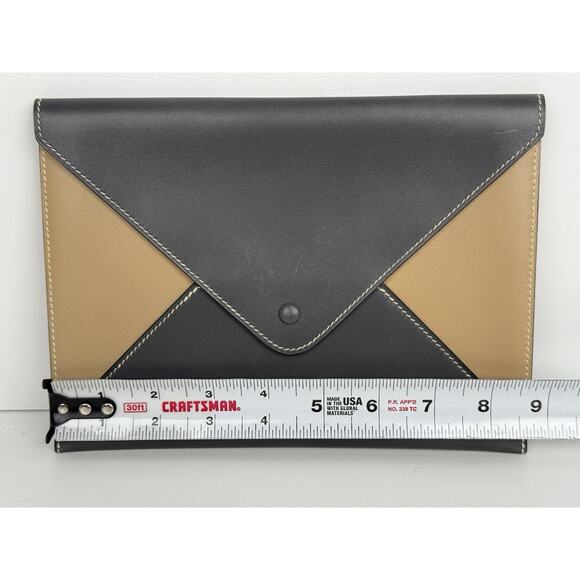 Hermes Leather Envelope Clutch Bag B-3 - Picture 8 of 9